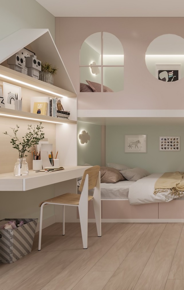 CĂN HỘ SUINRISE W2, 2 PHÒNG NGỦ  ẤN TƯỢNG